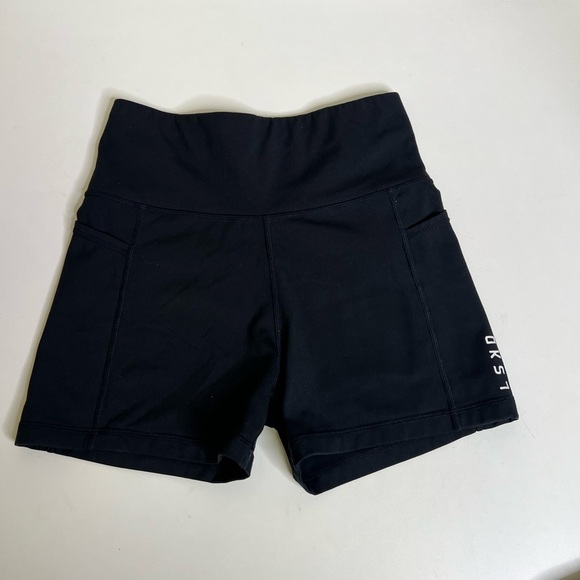 LSKD Women's Black High-Waisted Shorts - Picture 1 of 5